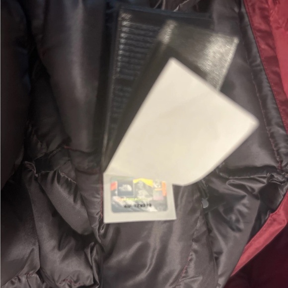 THE NORTH FACE Mens 800 Pro Jacket Large Red Burgundy Goose Down Pertex Quantum - Picture 8 of 9